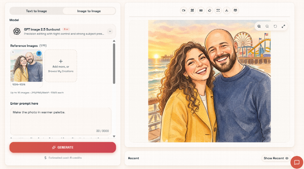 Why the Real Work in AI Image Editing Starts After the First Result 5 Editing an uploaded image with a text prompt in Pixlio