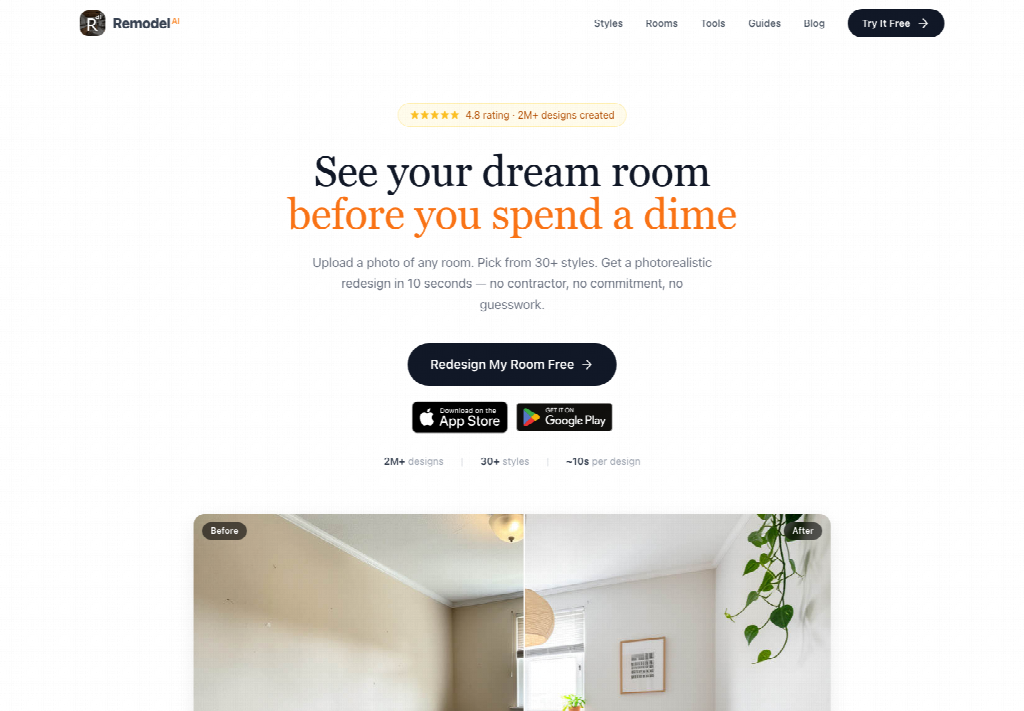 Cuma Modal Foto Kamar, Kamu Bisa Lihat Hasil Cat Baru Sebelum Beli Kalengnya 11 Simulasi warna dinding kamar dari foto dengan Remodel AI